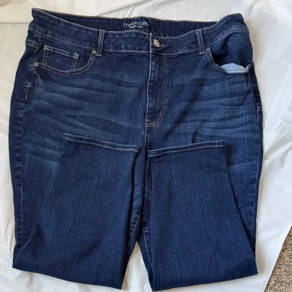 Maurices Dark High-Rise jeans size 24W - Picture 7 of 7